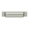 Deltana Hardware Deltana SHP40 EXPOSED SCREWS RECTANGULAR SHELL PULL 4-1/2" OAL- 4" C To C SOLID BRASS 