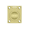 Deltana Hardware Deltana FRP175 FLUSH RING PULL, 1-3/4" X 1-3/8" 7" SOLID BRASS 