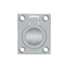 Deltana Hardware Deltana FRP175 FLUSH RING PULL, 1-3/4" X 1-3/8" 7" SOLID BRASS 