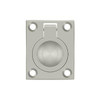 Deltana Hardware Deltana FRP175 FLUSH RING PULL, 1-3/4" X 1-3/8" 7" SOLID BRASS 