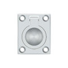 Deltana Hardware Deltana FRP175 FLUSH RING PULL, 1-3/4" X 1-3/8" 7" SOLID BRASS 