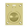 Deltana Hardware Deltana FRP25 FLUSH RING PULL, 2-1/2" X 1-7/8" SOLID BRASS 
