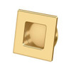 Deltana Hardware Deltana FRS234 FLUSH PULL, SQUARE, HD, 2-3/4" X 2-3/4", SOLID BRASS 