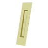 Deltana Hardware Deltana FP10225 FLUSH PULL, RECTANGULAR, HD, 10" X 2-1/4" X 1/2", SOLID BRASS 