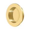 Deltana Hardware Deltana FP238 FLUSH PULL , ROUND, HD, 2-3/8", SOLID BRASS 