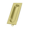 Deltana Hardware Deltana FP222 FLUSH PULL, RECTANGLE, 3-1/8" X 1-3/8" X 1/2" SOLID BRASS 
