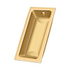 Deltana Hardware Deltana FP227 FLUSH PULL, LARGE, 3-5/8" X 1-3/4" X 1/2" SOLID BRASS 