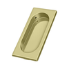 Deltana FP4134 FLUSH PULL, LARGE, 3-7/8" X 1-5/8" X 3/8" SOLID BRASS