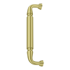 Deltana DP2575 DOOR PULL WITHOUT ROSETTE, 10" SOLID BRASS