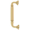 Deltana Hardware Deltana DP2578 DOOR PULL W/ ROSETTE, 10" SOLID BRASS 