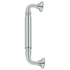Deltana Hardware Deltana DP2578 DOOR PULL W/ ROSETTE, 10" SOLID BRASS 
