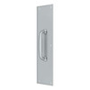 Deltana Hardware Deltana PPH55 PUSH PLATE W/ HANDLE 3-1/2" X 15 " - HANDLE 5-1/4" SOLID BRASS 