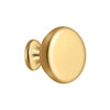 Deltana Hardware Deltana KR114 KNOB ROUND SOLID 1-1/4" DIAMETER SOLID BRASS 