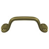 Deltana Hardware Deltana WP27 PULL, 6" OVERALL SOLID BRASS 