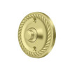 Deltana Hardware Deltana BBRR213 BELL BUTTON, ROUND WITH ROPE SOLID BRASS 