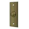 Deltana BBS333 BELL BUTTON, RECTANGULAR CONTEMPORARY SOLID BRASS