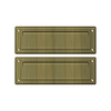 Deltana MS627 MAIL SLOT 8-7/8" WITH BACK PLATE SOLID BRASS