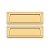 Deltana Hardware Deltana MS627 MAIL SLOT 8-7/8" WITH BACK PLATE SOLID BRASS 
