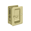 Deltana SDLA325 HEAVY DUTY PRIVACY POCKET LOCK, ADJUSTABLE, 3-1/4" X 2-1/4" SOLID BRASS