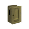 Deltana Hardware Deltana SDAR325 POCKET LOCK, ADJUSTABLE, 3-1/4" X 2-1/4" SLIDING DOOR RECEIVER SOLID BRASS 