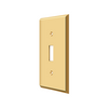 Deltana SWP4751 SWITCH PLATE, SINGLE STANDARD SOLID BRASS