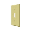 Deltana Hardware Deltana SWP4751 SWITCH PLATE, SINGLE STANDARD SOLID BRASS 