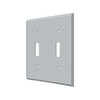 Deltana Hardware Deltana SWP4761 SWITCH PLATE, DOUBLE STANDARD SOLID BRASS 