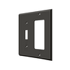 Deltana SWP4743 SWITCH PLATE, SINGLE SWITCH/SINGLE ROCKER SOLID BRASS