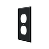 Deltana SWP4752 SWITCH PLATE, DOUBLE OUTLET SOLID BRASS