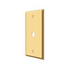 Deltana Hardware Deltana CPC4764 SWITCH PLATE, CABLE COVER PLATE SOLID BRASS 