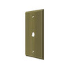 Deltana Hardware Deltana CPC4764 SWITCH PLATE, CABLE COVER PLATE SOLID BRASS 