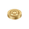Deltana Hardware Deltana SCD100 SCREW COVER, ROUND, DIMPLE, 1" DIAMETER SOLID BRASS 