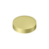 Deltana Hardware Deltana SCF100 SCREW COVER, ROUND, FLAT, 1" DIAMETER SOLID BRASS 