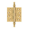 Deltana Hardware Deltana DSBP35 3-1/2" X 3-1/2" SQUARE ORNATE HINGES SOLID BRASS 