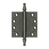 Deltana Hardware Deltana DSBP44 4" X 4" SQUARE ORNATE HINGES SOLID BRASS 