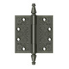 Deltana Hardware Deltana DSBP45 4-1/2" X 4-1/2" SQUARE ORNATE HINGES SOLID BRASS 
