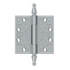 Deltana Hardware Deltana DSBP45 4-1/2" X 4-1/2" SQUARE ORNATE HINGES SOLID BRASS 