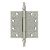 Deltana Hardware Deltana DSBP45 4-1/2" X 4-1/2" SQUARE ORNATE HINGES SOLID BRASS 