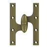Deltana Hardware Deltana OK6040B 6" X 4" OLIVE KNUCKLE HINGES, HANDED, SOLID BRASS 