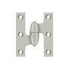 Deltana OK2520 2-1/2" X 2" OLIVE KNUCKLE HINGES, HANDED, SOLID BRASS