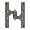 Deltana Hardware Deltana OK6045B 6" X 4-1/2" HINGE OLIVE KNUCKLE HINGES, HANDED, SOLID BRASS 