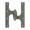 Deltana OK6045B 6" X 4-1/2" HINGE OLIVE KNUCKLE HINGES, HANDED, SOLID BRASS