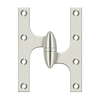 Deltana OK6045B 6" X 4-1/2" HINGE OLIVE KNUCKLE HINGES, HANDED, SOLID BRASS