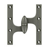 Deltana Hardware Deltana OK6050B 6" X 5" HINGE OLIVE KNUCKLE HINGES, HANDED, SOLID BRASS 