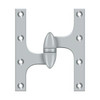 Deltana Hardware Deltana OK6050B 6" X 5" HINGE OLIVE KNUCKLE HINGES, HANDED, SOLID BRASS 