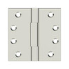 Deltana Hardware Deltana DSBS4 4"X 4" SQUARE KNUCKLE HINGES, SOLID BRASS 