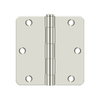 Deltana S35R4 3-1/2" X 3-1/2" X 1/4" RADIUS HINGE, RESIDENTIAL THICKNESS, STEEL MATERIAL