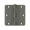 Deltana S35R4 3-1/2" X 3-1/2" X 1/4" RADIUS HINGE, RESIDENTIAL THICKNESS, STEEL MATERIAL