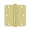 Deltana S35R4HD 3-1/2" X 3-1/2" X 1/4" RADIUS HINGE, HEAVY DUTY, STEEL MATERIAL