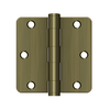 Deltana S35R4HD 3-1/2" X 3-1/2" X 1/4" RADIUS HINGE, HEAVY DUTY, STEEL MATERIAL